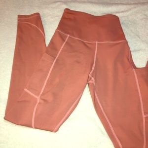 Curves and combat boots rose gold leggings